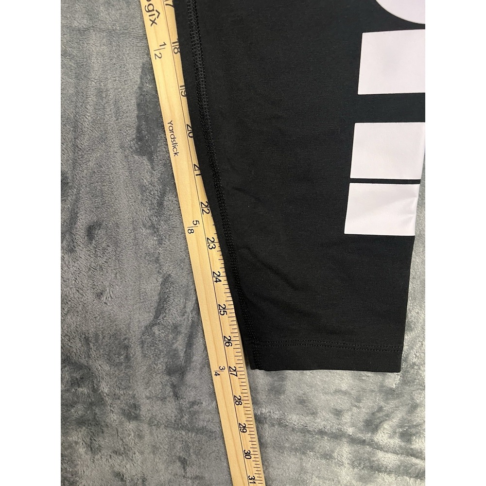Nike Sportswear Women Ankle Leggings Black/White Logo XL Elastic Waist Stretch - Picture 13 of 15